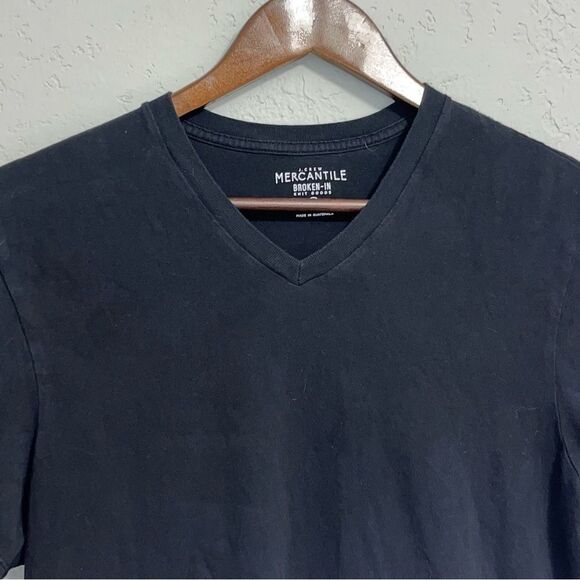 Women's J. Crew Mercantile Black V-Neck T-Shirt - Picture 3 of 7